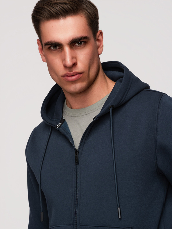 Ombre Clothing Muška pamučna elastična dukserica BASIC Ombre Clothing