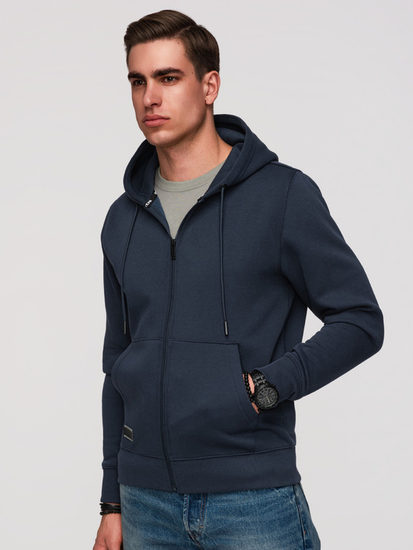 Ombre Clothing Muška pamučna elastična dukserica BASIC Ombre Clothing