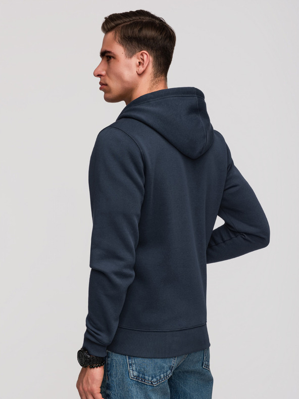 Ombre Clothing Muška pamučna elastična dukserica BASIC Ombre Clothing