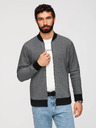 Ombre Clothing Muška pletena bomber jakna - crna