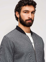 Ombre Clothing Muška pletena bomber jakna - crna
