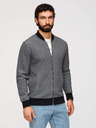 Ombre Clothing Muška pletena bomber jakna - crna