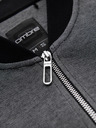 Ombre Clothing Muška pletena bomber jakna - crna