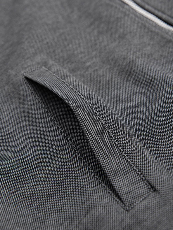 Ombre Clothing Muška pletena bomber jakna - crna