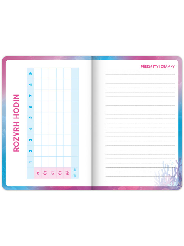 NOTIQUE NOTIQUE Školski dnevnik Axolotl (rujan 2026 – prosinac 2027), 9,8 x 14,5 cm
