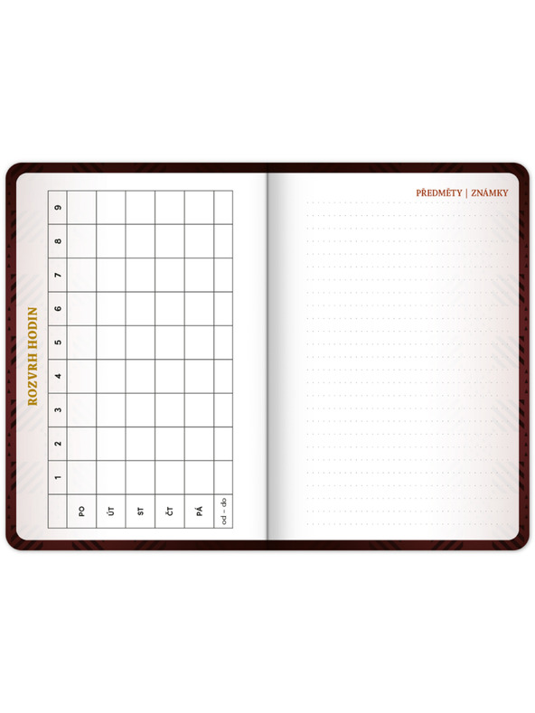 NOTIQUE NOTIQUE Studentski dnevnik Harry Potter (rujan 2026 – prosinac 2027), 9,8 x 14,5 cm