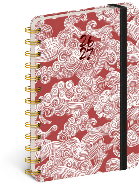 NOTIQUE NOTIQUE Spiralni 18-mjesečni dnevnik Petito – Oblaci 2026/2027, 13 x 18 cm