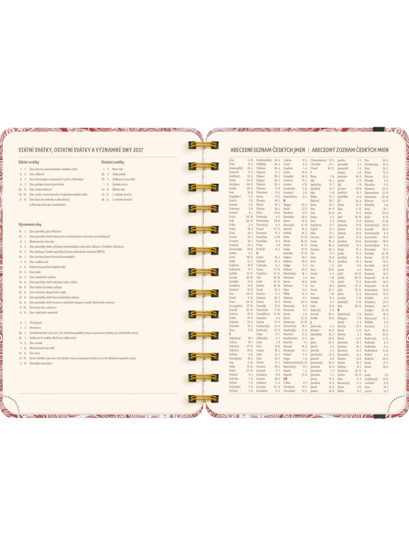 NOTIQUE NOTIQUE Spiralni 18-mjesečni dnevnik Petito – Oblaci 2026/2027, 13 x 18 cm