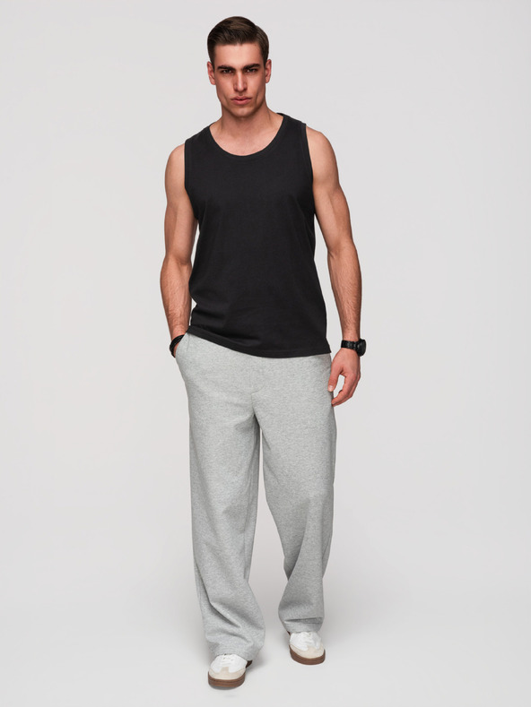 Ombre Clothing Muške pamučne majice BASIC - crna V3 OM-TSBT-0272 Ombre Clothing
