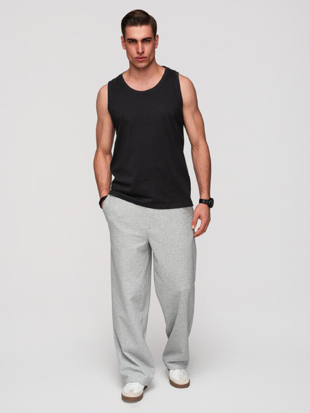 Ombre Clothing Muške pamučne majice BASIC - crna V3 OM-TSBT-0272 Ombre Clothing