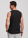 Ombre Clothing Muške pamučne majice BASIC - crna V3 OM-TSBT-0272 Ombre Clothing