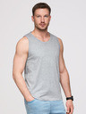 Ombre Clothing Muške pamučne majice BASIC - siva melanž V2 OM-TSBT-0272 Ombre Clothing