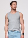 Ombre Clothing Muške pamučne majice BASIC - siva melanž V2 OM-TSBT-0272 Ombre Clothing