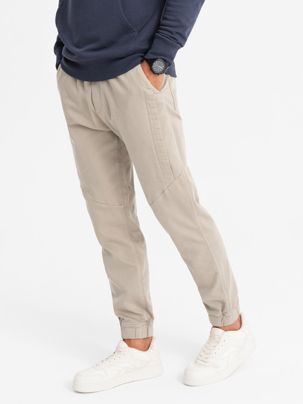 Ombre Clothing Sive Ombre Clothing nabrane pletene trenirke za muškarce