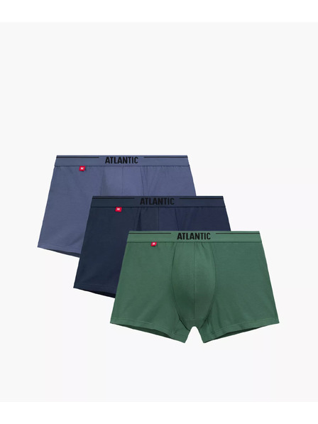Atlantic 3-PACK Muške gaće zelene i plave