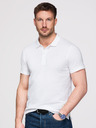 Ombre Clothing Muška pamučna polo majica BASIC - crna/tamno plava/bijela V1 OM-POBS-0171 Ombre Clothing