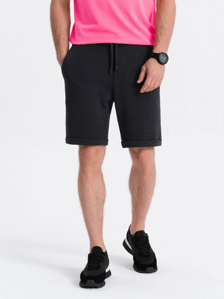 Ombre Clothing Crne muške kratke hlače Ombre odjeća