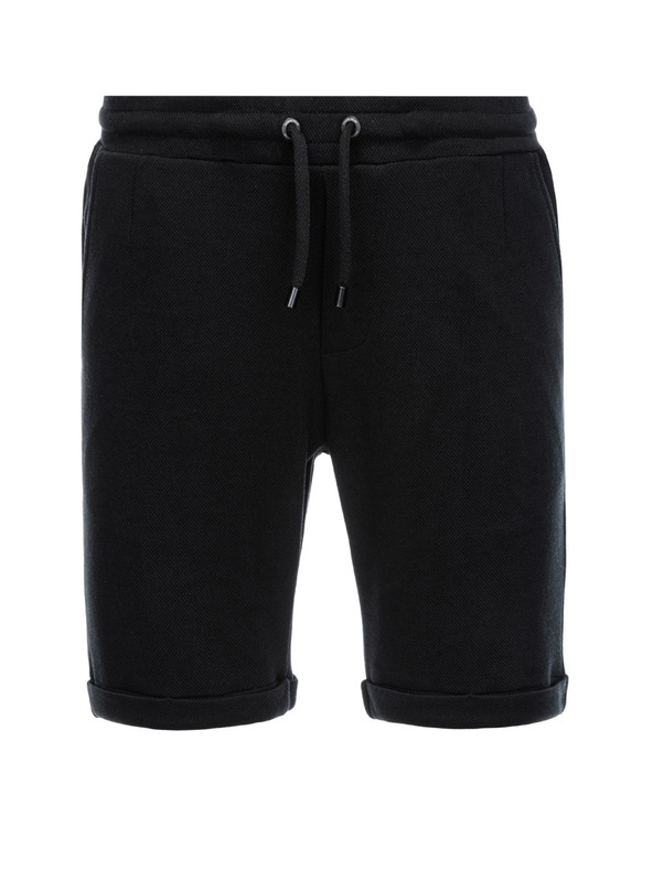 Ombre Clothing Crne muške kratke hlače Ombre odjeća