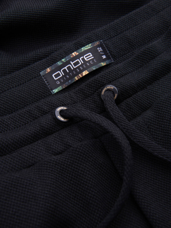 Ombre Clothing Crne muške kratke hlače Ombre odjeća