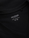 Ombre Clothing Crna muška osnovna majica s V izrezom Ombre Clothing