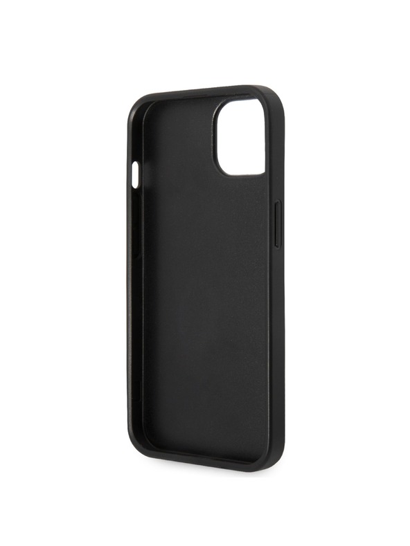 Guess Stražnja maska ​​Guess PU 4G s metalnim logotipom za iPhone 15 siva