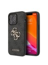 Guess Stražnja maska ​​Guess PU 4G s metalnim logotipom za iPhone 13 Pro Max siva
