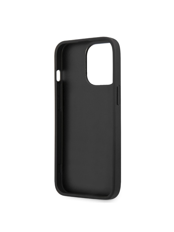 Guess Stražnja maska ​​Guess PU 4G s metalnim logotipom za iPhone 13 Pro Max siva