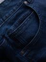 Ombre Clothing Tamnoplave muške traper kratke hlače s rupama Ombre Clothing