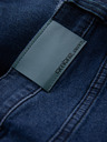 Ombre Clothing Tamnoplave muške traper kratke hlače s rupama Ombre Clothing