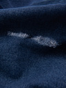 Ombre Clothing Tamnoplave muške traper kratke hlače s rupama Ombre Clothing