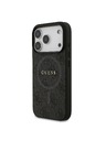 Guess Guess PU Leather 4G Colored Ring MagSafe Stražnji Poklopac za iPhone 17 Pro Black