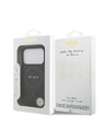 Guess Guess PU Leather 4G Colored Ring MagSafe Stražnji Poklopac za iPhone 17 Pro Black