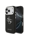 Guess Guess PU Grained 4G Metal Logo Stražnji Poklopac za iPhone 17 Pro Black