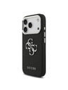 Guess Guess PU Grained 4G Metal Logo Stražnji Poklopac za iPhone 17 Pro Black