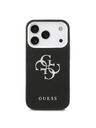 Guess Guess PU Grained 4G Metal Logo Stražnji Poklopac za iPhone 17 Pro Black
