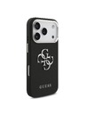 Guess Guess PU Grained 4G Metal Logo Stražnji Poklopac za iPhone 17 Pro Black