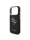 Guess Guess PU Grained 4G Metal Logo Stražnji Poklopac za iPhone 17 Pro Black