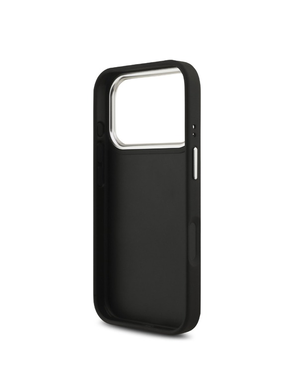 Guess Guess PU Grained 4G Metal Logo Stražnji Poklopac za iPhone 17 Pro Black