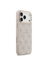 Guess Guess PU Leather 4G Gold Frame MagSafe Stražnji Poklopac za iPhone 17 Pro Max Pink