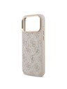 Guess Guess PU Leather 4G Gold Frame MagSafe Stražnji Poklopac za iPhone 17 Pro Max Pink