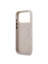Guess Guess PU Leather 4G Gold Frame MagSafe Stražnji Poklopac za iPhone 17 Pro Max Pink