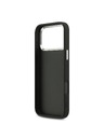 Guess Guess PU 4G Metal Logo Stražnji Poklopac za iPhone 17 Pro Max Silver Black