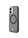 Lacoste Lacoste PC/TPU Frosted Finish Gold Logo MagSafe Stražnji Poklopac za iPhone 17 Black