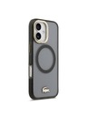 Lacoste Lacoste PC/TPU Frosted Finish Gold Logo MagSafe Stražnji Poklopac za iPhone 17 Black