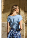 Moodo Bluza od pamuka plava Moodo