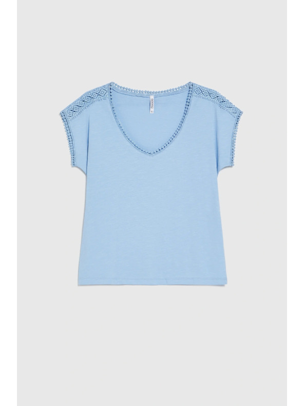 Moodo Bluza od pamuka plava Moodo