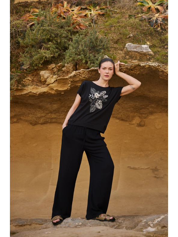 Moodo Bluza s aplikacijom crna Moodo