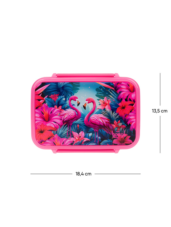 BAAGL  BAAGL Kutija za užinu sa pregradama Flamingo