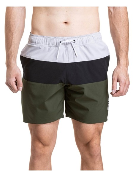 Meatfly Meatfly muške kupaće gaće Keith Boardshorts 17" Olive / Black / Quiet Gray
