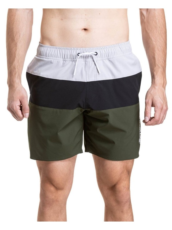 Meatfly Meatfly muške kupaće gaće Keith Boardshorts 17" Olive / Black / Quiet Gray